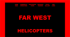 Desktop Screenshot of farwesthelicopters.com